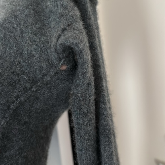 ZADIG & VOLTAIRE LADIES GRAY CASHMERE CICI PATCH METALLIC ELBOW STARS-XS - Picture 13 of 14